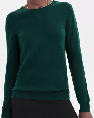 NWT CHARTER CLUB LUXURY XL 100% Cashmere Crewneck Sweater,  Deep Pine, $119 - Image 1 of 4
