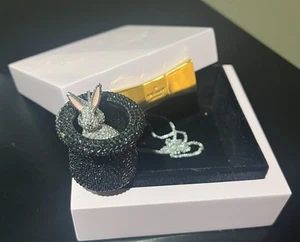 Kate Spade~Make Magic Rabbit in Hat Statement Necklace with pink case 2010 RARE - Picture 1 of 9