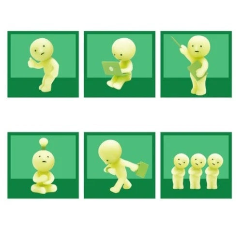 3-дюймовая мини-фигурка Smiski Glow In The Dark Figure Work Series Dreams - Изображение 1 из 1