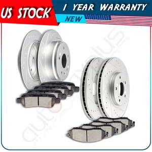 Front & Rear Brake Rotors And Ceramic Pads For 1999 2000 2001 2002 2003 Acura TL - Bild 1 von 14