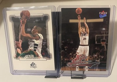 2000s Rookie Lot - 2000 Upper Deck Kenyon Martin, 2004-05 Fleer Kyle Korver Foto 1 de 2