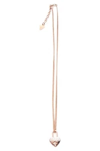GUESS Collana Donna Oro Rosa con Cuore e Strass - Foto 1 di 5