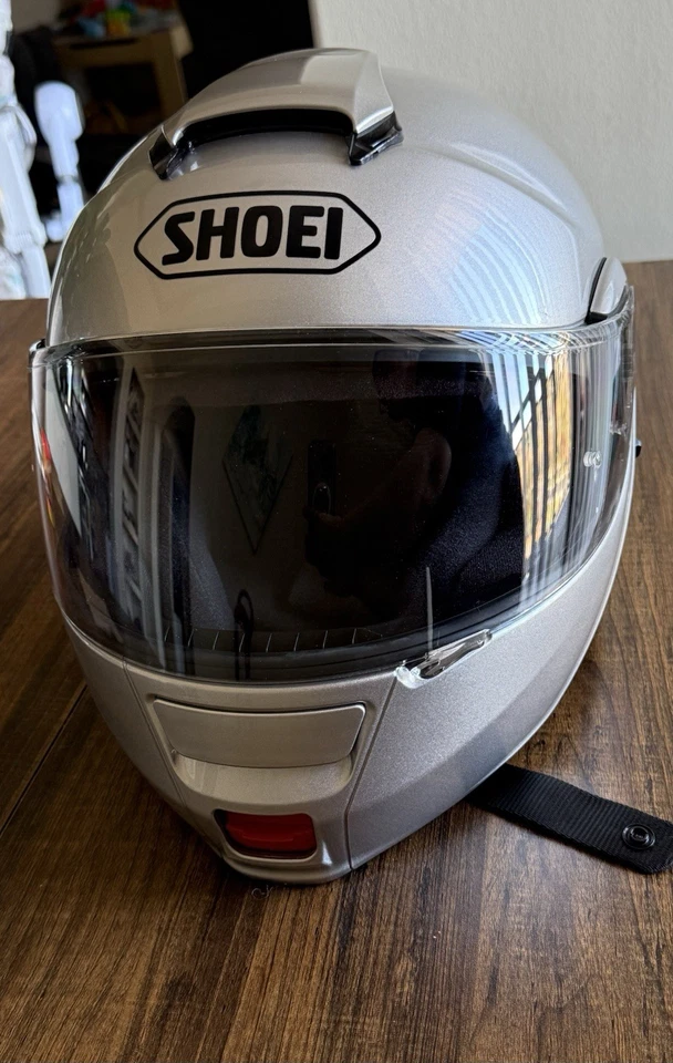 Capacete modular SHOEI Neotec 1 cinza, prata tamanho grande 59-60cm.EUC - Imagem 1 de 4