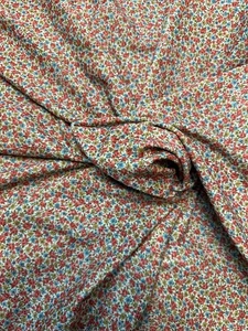 5 METER VALENTINO SCUBA KREPP JERSEY 4-WEGE STRETCH DITSY BLUMEN KLEID STOFF - Bild 1 von 6