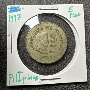 PHILIPPINES 🇵🇭 FIVE (5) PISO COIN 1997. Beautiful - Picture 1 of 4