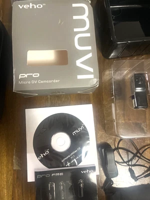 Veho Muvi Pro The Worlds Smallest Micro DV Camcorder Mini Video Camera OR.BOX - Image 1 of 4
