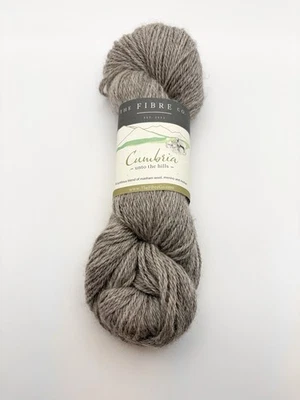 The Fibre Company Cumbria Worsted "Scafell Pike" Beige Gray Merino Mohair 236yd - Image 1 of 4