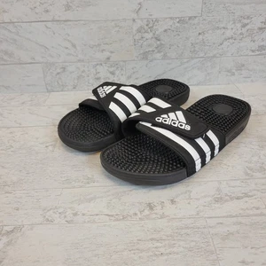 Chanclas Adidas Adissage Slides para jóvenes niños talla 6 F35584 negras blancas - Imagen 1 de 9