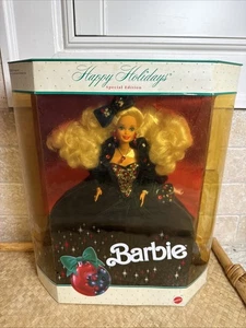 Vintage 1991 Happy Holidays Special Edition Barbie Doll Mattel #1871 New In Box - Bild 1 von 13