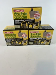 Reliance Double Doodie Toilet Waste Bags with Bio Gel 6 Pack Lot Of 3 Boxes - Bild 1 von 7