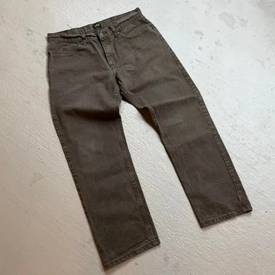 Pantalones de skate vintage Lee marrón holgados para hombre 34x28 Foto 1 de 4