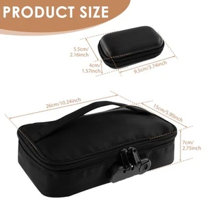 Lockable Toy Storage Bag Portable Locking Storage Bag with Mini Zipper Box qippW - Picture 1 of 11