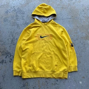 Vintage Y2K Nike Center Swoosh Flames Hoodie - Picture 1 of 7