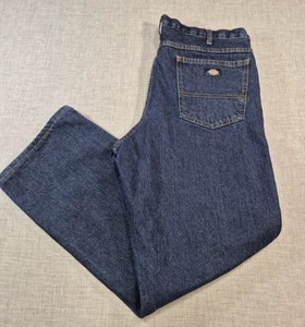 Dickies Jeans Men’s 36 x30 Wide Leg Regular Fit Blue Medium Wash Denim Work Wear - Picture 1 of 8