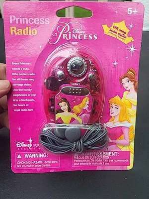 Auriculares De Colección Princess Radio Disney Store Exclusivos FM Escaneo Automático ¡NUEVOS!  Foto 1 de 4