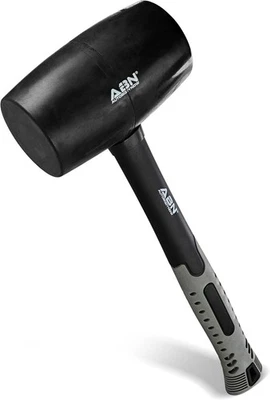 Mazo de goma ABN 32 onzas - fibra de vidrio amortiguador 32 onzas, naranja  Foto 1 de 4