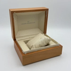 GIRARD-PEREGAUX UHRENBOX WATCH BOX CASE MIT UMKARTON RAR 4 VINTAGE - Picture 1 of 5