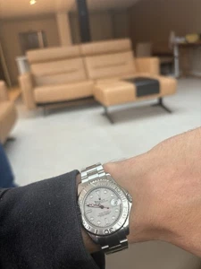 Rolex Yachtmaster 168622 SS Platinum 35mm Silver Dial Midsize - Picture 1 of 3