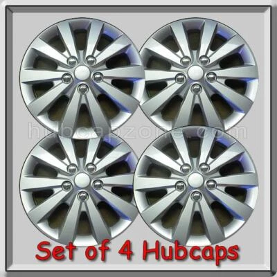 4 tapacubos plateados Nissan Leaf de 16" para 2016-2017, cubiertas de rueda Leaf Foto 1 de 2