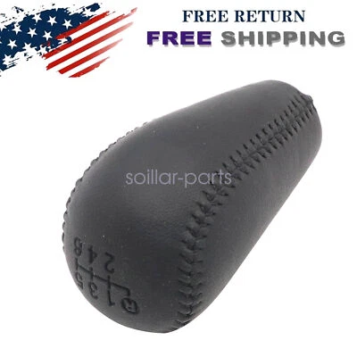 For Toyota Tacoma 2005-2015 6 speed Leather Gear Shift Knob Black - Imagem 1 de 4