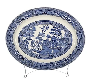 Woods Ware Blue Willow Oval Platter Wood & Sons England - Picture 1 of 3