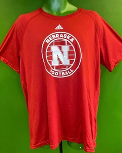 NCAA Nebraska Cornhuskers Adidas Red T-Shirt Men's X-Large NWT! - Picture 1 of 5