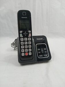 Panasonic Cordless Phone System Expandable Home Phone Metallic Black KX-TGD830