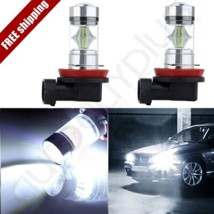 Super Bright H8 H9 H11 6000K White 55W LED Fog Light Conversion Kit 2x - Picture 1 of 1