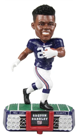 New York Giants Saquon Barkley #26 Stadium Lights Base NFL Resin Bobblehead Cover