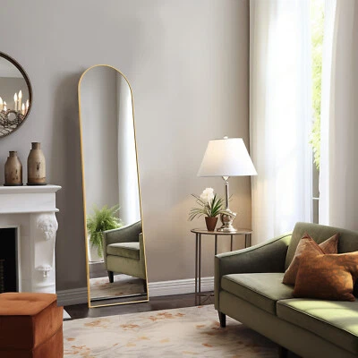 Contemporary Arched Full-Length Mirror, Home Bedroom Dressing Mirror - Image 1 of 4
