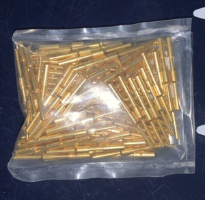 100 x Kanone ITT Veam Pin 27913-15T12 Gold Kontakte - siehe Bilder für Details - Bild 1 von 5