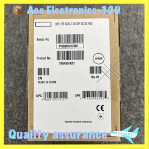 765455-B21 NEW 765869-001 HPE 2TB 7.2K SATA 6G 2.5IN MIDLINE 512E HDD Hard Drive - Afbeelding 1 van 4