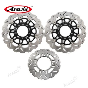 Rotores de freno delanteros y traseros para Kawasaki Z1000/Z-1000/Z 1000 2007 - 2013 12 piezas negras - Imagen 1 de 12