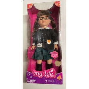 ¡NUEVO Raro My Life as 18" Muñeca Escolar Niña Burnette con Gafas Zorro Conjunto! - Imagen 1 de 8