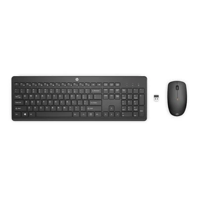 HP 230 Wireless Black Keyboard and Mouse Combo UK Version 16 Months Battery Life - Image 1 of 2