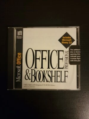 Microsoft OFFICE PROFESSIONAL 4.3 & Bookshelf CD Installation SET 1994 Money 3.0 - Image 1 of 2