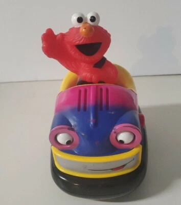 Coche parachoques Elmo Sesame Street Bump & Go eléctrico hablando 2002 ¡FUNCIONA! Foto 1 de 4
