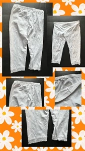 Lot 7 Girl The Children’s Place White Black Leggings Lace Capri Ankle Size 14 XL - Picture 1 of 24