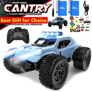 XL Large Car Monster Truck Remote Control RC Cars Big Wheel 2WD Kid Toy Electric - Picture 1 of 14