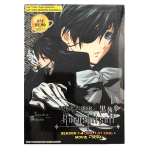 DVD BLACK BUTLER KUROSHITSUJI Season 1-4 Vol.1-57END+Movie+9 OVA English Dubbed - Picture 1 of 6