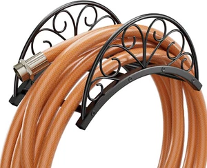 Wall Mounted Hose Holder Metal Water Hose Holder Heavy Duty Hanger Holder 150FT - Picture 1 of 7