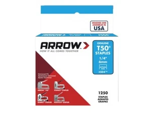 Arrow ARR{T5014S} T50 Staples 6mm (1/4in) (Box 1250) - Bild 1 von 3