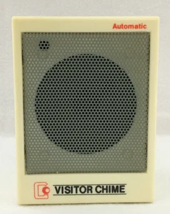 Carillón de Visitante Automático Mediados de Siglo Vintage Modelo ALH-125 Beige Plástico FUNCIONA - Imagen 1 de 7