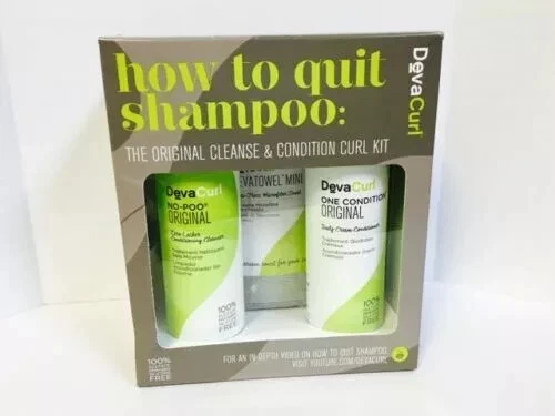 DevaCurl How To Quit Shampoo No Poo Conditioner Towel Kit 3pc box  - Image 1 of 1