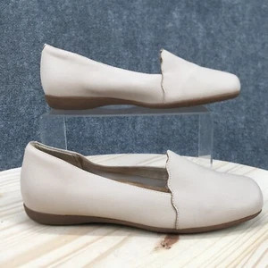 Trotters Shoes Womens 9 W Sage Casual Slip On Loafer Flats Beige Faux Leather - Picture 1 of 13