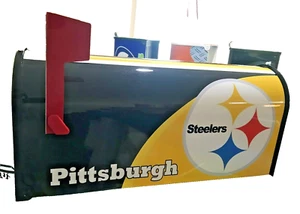 PITTSBURGH STEELERS CUSTOM MAILBOX~JERSEYS~HELMETS~HATS - Picture 1 of 4
