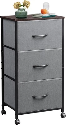 Comoda De 3 Cajones Cajoneras Madera Muebles Para Dormitorio Cuarto Gavetero NEW - Image 1 of 4