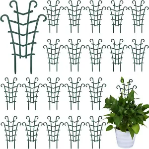 50PCS Stackable Mini Trellis Plastic Support for Potted Plants & Climbing Peas - Picture 1 of 6