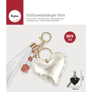 Kit Keyring Heart Leather for Sewing - Bild 1 von 2