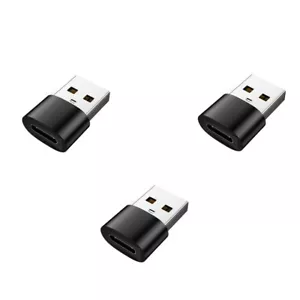 3x USB-A auf USB-C Adapter Set | Schnellladung | Datenkabel Konverter | NEU - Bild 1 von 10